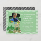 シャムロック·キッズ·セント·パトリックの日 招待状 (正面/裏面)