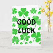 シャムロック/クローバータトゥー+あなたのアイディア カード (黄色い花)