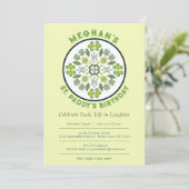 シャムロック クローバー マンダラ セントパディーズ バースデー パーティー 招待状 (スタンド正面)