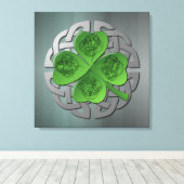 シャムロック – ケルト結び目模様- 4エバンジェリストキャンバスプリン キャンバスプリント (インサイチュ (ウッドフロア))