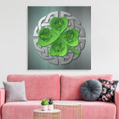 シャムロック – ケルト結び目模様- 4エバンジェリスト キャンバスプリント (インサイチュ (リビング))