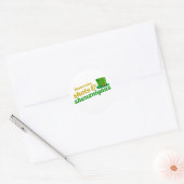 シャムロック、ショット、シェナニガン ラウンドシール (封筒)