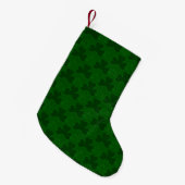 シャムロック スモールクリスマスストッキング (正面 (吊り時))