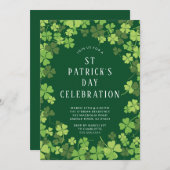 シャムロック セレブレーション セントパトリックデー 招待状 (正面/裏面)