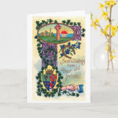 シャムロック・セントパトリックの日 カード (黄色い花)