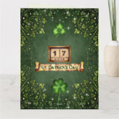 シャムロック・セント・パトリックの日の各ペタル カード (裏面)