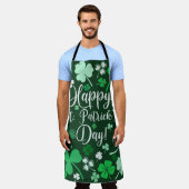 シャムロック・セント・パトリックの日 エプロン (着用した状態)