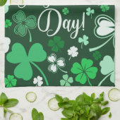 シャムロック・セント・パトリックの日 キッチンタオル (折り畳み)