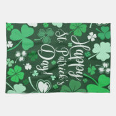 シャムロック・セント・パトリックの日 キッチンタオル (横)