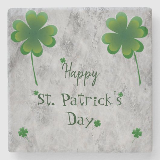 シャムロック・セント・パトリックの日 ストーンコースター (正面)