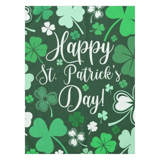 シャムロック・セント・パトリックの日 テーブルクロス (正面)