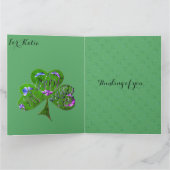 シャムロック・セント・パトリック カード (内部)