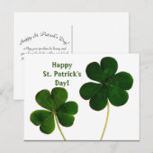 シャムロック・セント・パトリック・デイ・ハガキ ポストカード (正面/裏面)