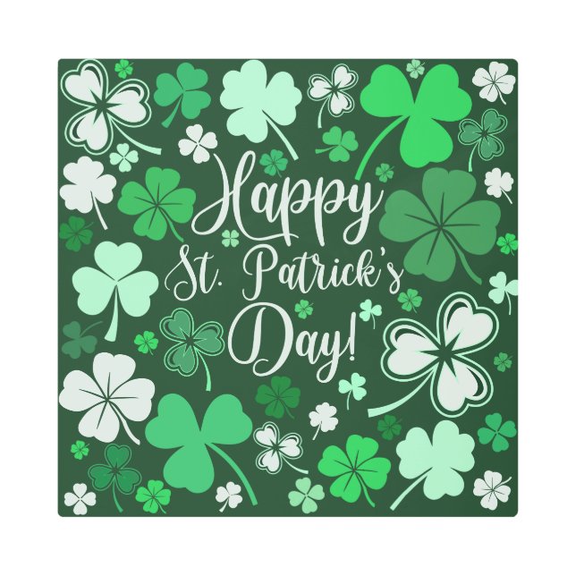 シャムロック・セント・パトリック メタルプリント (正面)