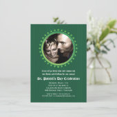 シャムロック ダブル ポートホール セントパトリックデー パーティー 招待状 (スタンド正面)