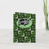 シャムロック チェック柄 パターン カード (裏面)