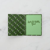 シャムロック チェック柄 パターン カード (内部)