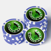 シャムロック ホースシュー ポーカー チップ (積み重ね)