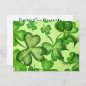 シャムロック – ポストカード招待状 インビテーションポストカード (正面/裏面)