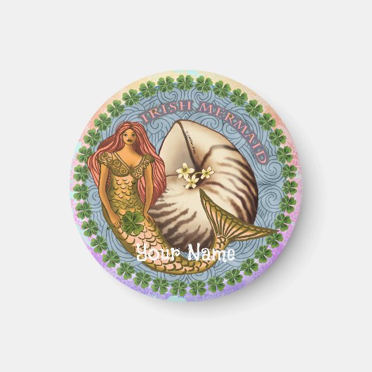 シャムロック・マーメイド マグネット (正面)