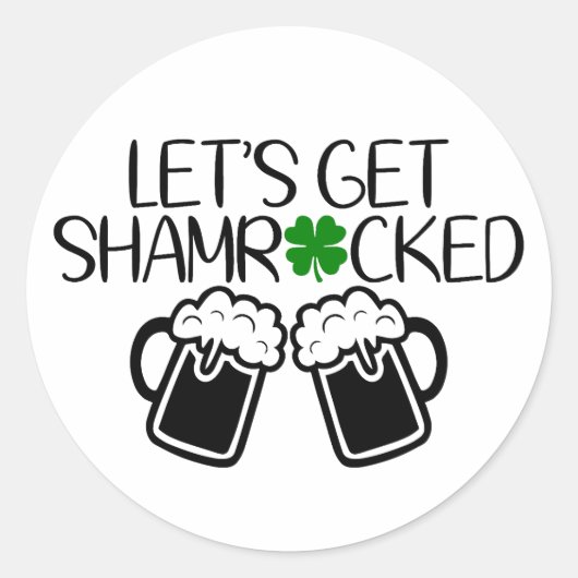 シャムロック🍀🍻 ラウンドシール (正面)