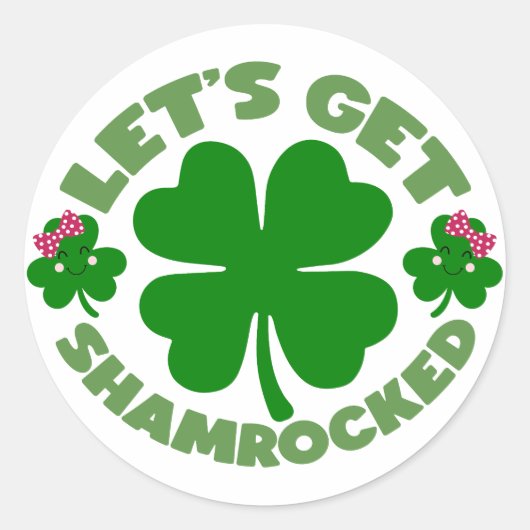 シャムロック🍀🍻 ラウンドシール (正面)