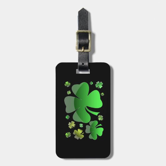 シャムロック ラゲッジタグ (正面縦)