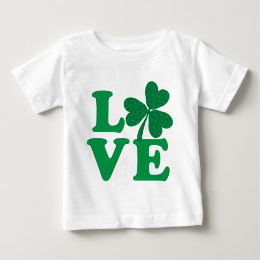 シャムロック・ラブ ベビーTシャツ (正面)