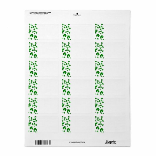 シャムロック ラベル (フルシート)