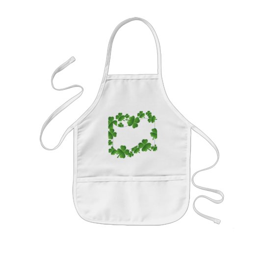 シャムロック 子供用エプロン (正面)