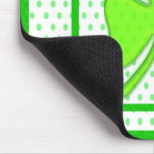 シャムロック&水玉模様- マウスパッド (コーナー)