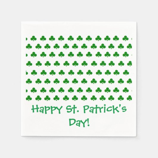 "シャムロック"紙ナプキンス スタンダードカクテルナプキン (正面)