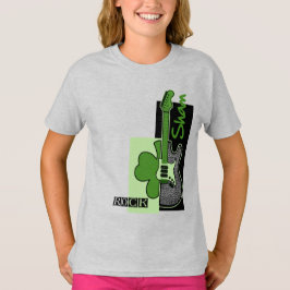 シャムロック。音楽テーマ聖パトリックの日 Tシャツ