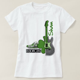 シャムロック。音楽テーマ聖パトリックの日 Tシャツ
