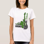 シャムロック。音楽テーマ聖パトリックの日 Tシャツ (正面)