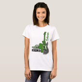 シャムロック。音楽テーマ聖パトリックの日 Tシャツ (正面フル)
