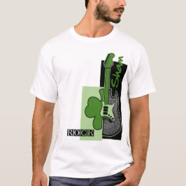 シャムロック。音楽テーマ聖パトリックの日 Tシャツ