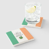 シャムロック Eat Drink and Be Irish フラグ ストーンコースター (横)