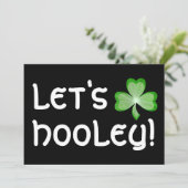 シャムロック「Let's Hooley」の招待状ブラック 招待状 (スタンド正面)