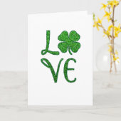 シャムロック。 St. Patricks日。 アイルランドのクローバー カード (黄色い花)