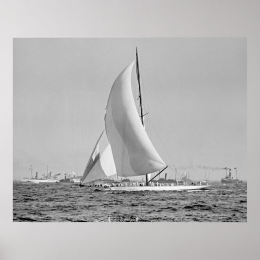 シャムロックIIIアメリカ杯決勝1903年 ポスター (正面)