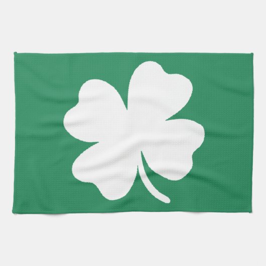 シャムロックSaint patricks dayアイルランド キッチンタオル (横)