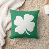 シャムロックSaint patricks dayアイルランド クッション (ブランケット)