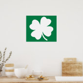 シャムロックSt patricks dayアイルランド ポスター (キッチン)