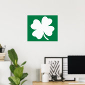 シャムロックSt patricks dayアイルランド ポスター (ホームオフィス)