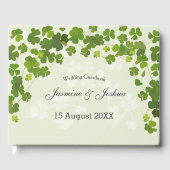 シャムロックSt patricks dayカスタマイズ文字 ゲストブック (正面)