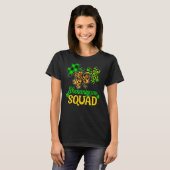 シャムロックSt patricks dayシェナニガンズスクワッドLucky F Tシャツ (正面フル)