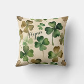 シャムロックSt patricks day クッション (裏面)