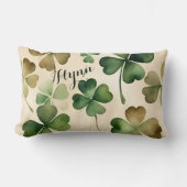 シャムロックSt patricks day ランバークッション (正面)