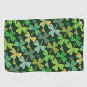 シャムロパターン(の模様が)あるックス ゴルフタオル (横)